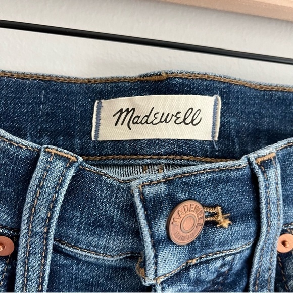 NWT Madewell Women’s 10” High Rise Skinny Jeans in Wendover Wash Blue Size 24 - Picture 9 of 15